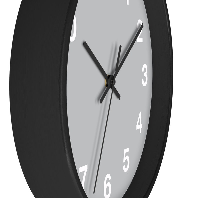 Minimalist Quite Wall Clock Geometric Design Classic Wall Etsy