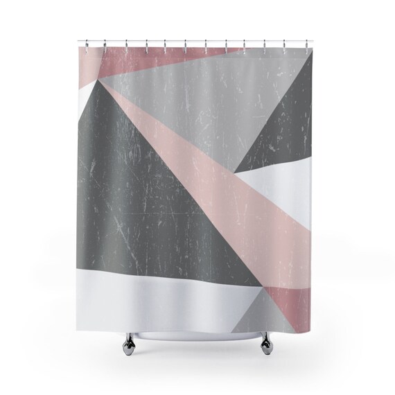 Shower Curtain Scandinavian Grunge Bathroom Decor Etsy