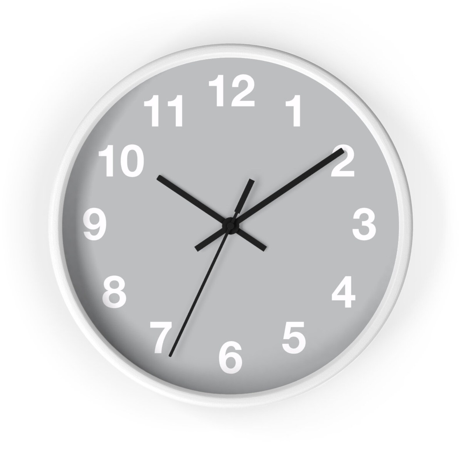 Minimalist Quite Wall Clock Geometric Design Classic Wall Etsy