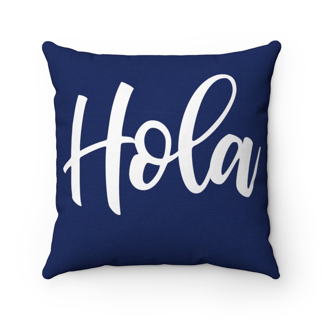 Hola Pillow Pillow Decorative Pillow Hello in Etsy