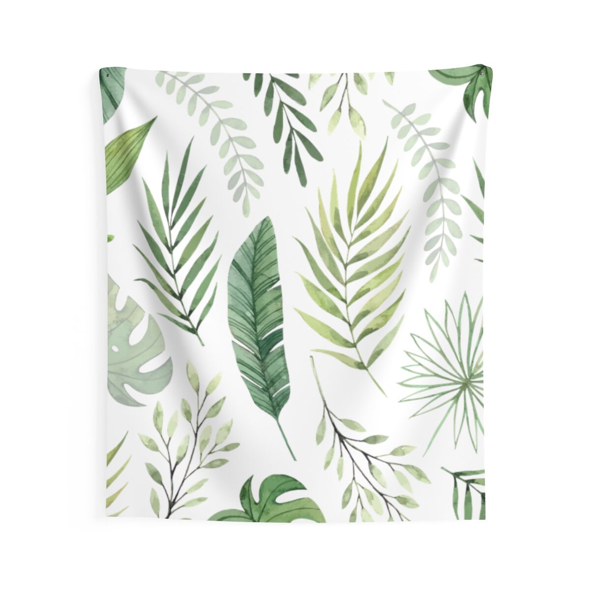 Indoor Wall Tapestries Tropical Leaves Design wall tapestry Etsy