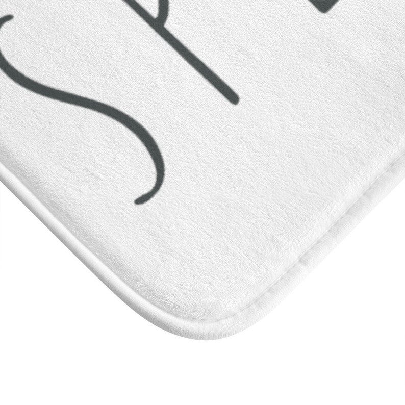 Splish Splash Matching Bath Mats Black and White Bath Mat Etsy