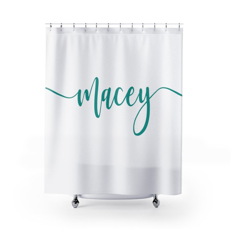 personalized dog shower curtain