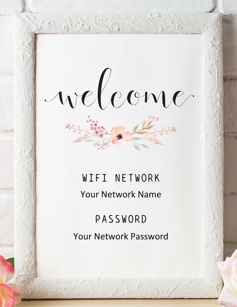 Guest Wifi Printable Welcome Wifi Sign Wifi Password Sign Internet Sign Guest Room Sign Wifi Password Printable Be Our Guest Sign Signs Wall Hangings Kientructhanhdat Com