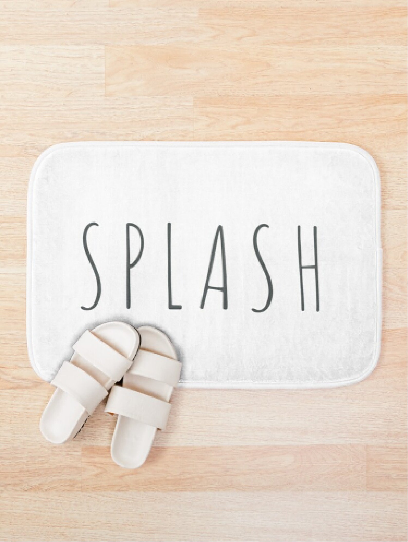 Splish Splash Matching Bath Mats Black and White Bath Mat Etsy