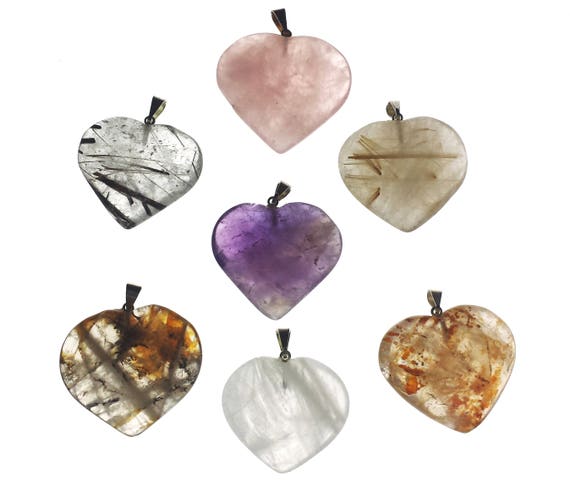 Tiger's Eye Heart Pendant From Brazil, Buy Get Free Natural