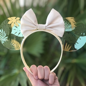 Minnie Mouse Tropical Leaf Clear Ears image 1