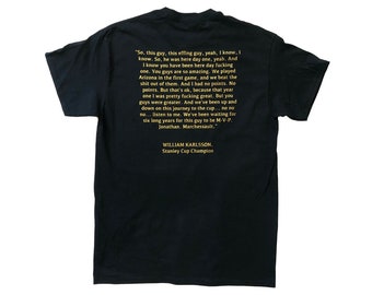 Vegas Golden Knights Karlsson Speech T-Shirt