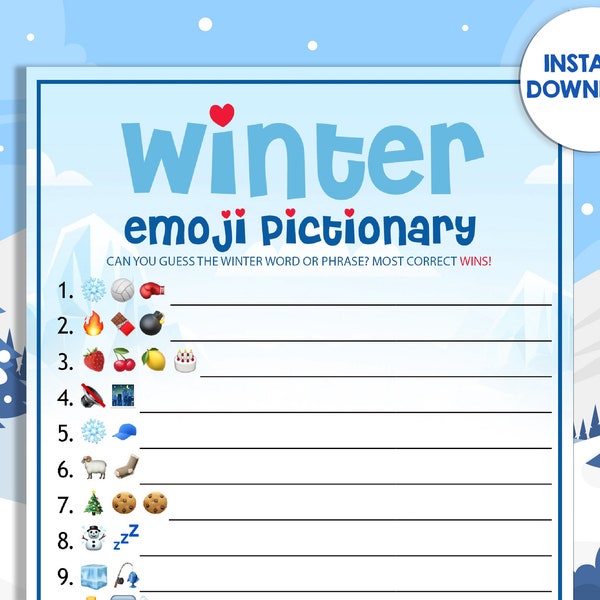 Emoji Pictionary Holiday Etsy Emoji Pictionary Holiday Etsy