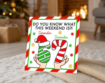 Accesorio imprimible de elfo 6/7, idea de meme de elfo Six Seven, letrero de elfo navideño 6/7, notas de elfo 6/7 de tendencia para diciembre, kit de descarga digital instantánea CR25R