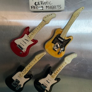 Guitar Fridge Magnets, Set of 4, Music Gift, Stocking Filler - Etsy