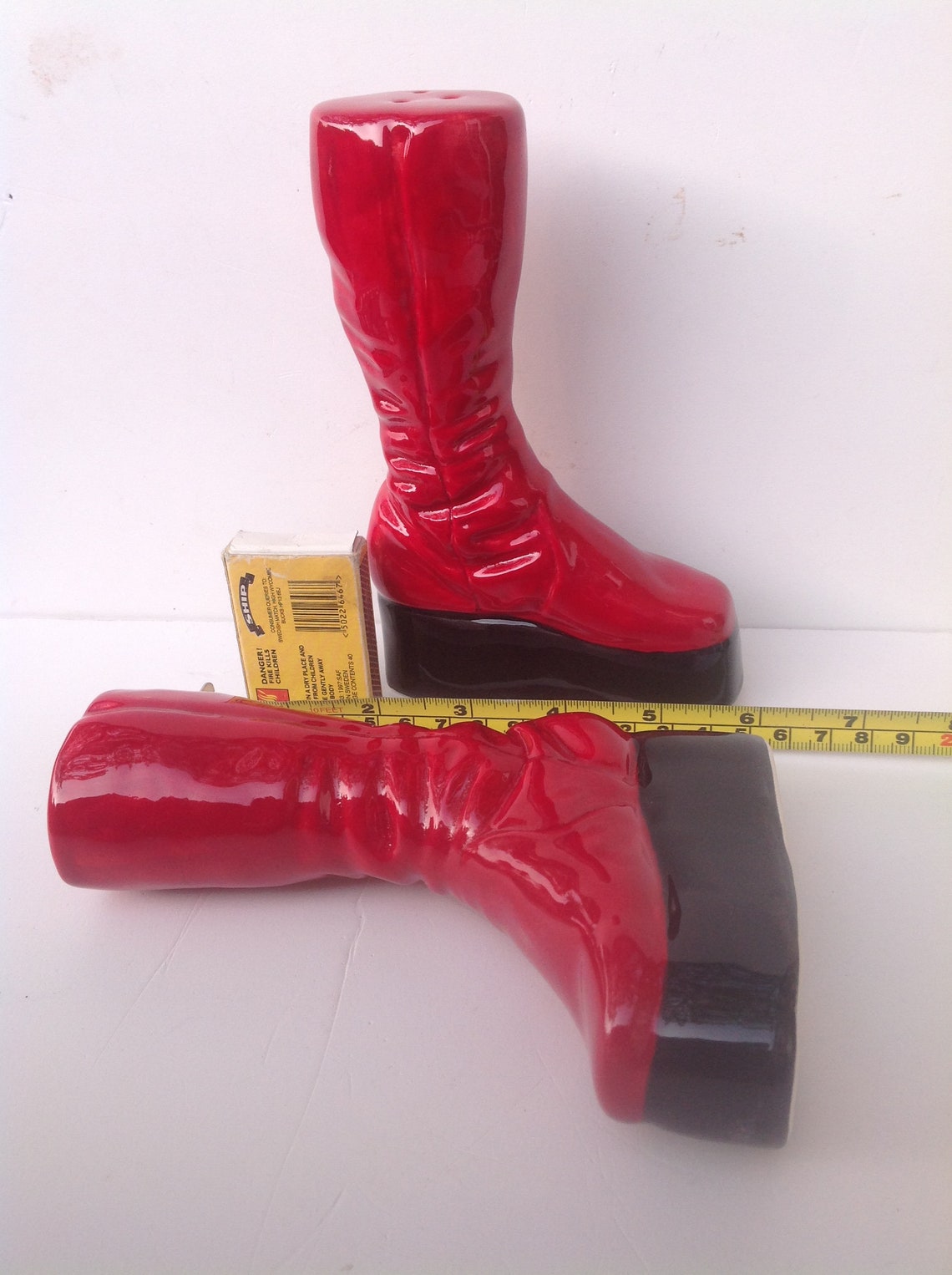 Ziggy Stardust Red Boots Salt and Pepper Shaker set. Glam Rock Etsy