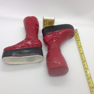 Ziggy Stardust Red Boots Salt and Pepper Shaker set. Glam Rock Platform Boots. image 9