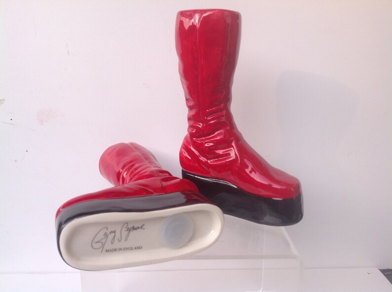 Ziggy Stardust Red Boots Salt and Pepper Shaker Set. Glam Rock Etsy