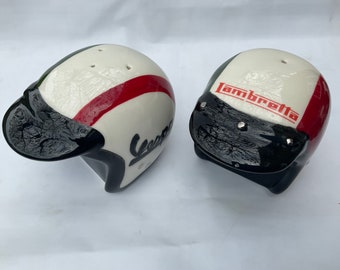 Mod/scooters/vespa/lambretta Style Crash Helmet Salt and Pepper