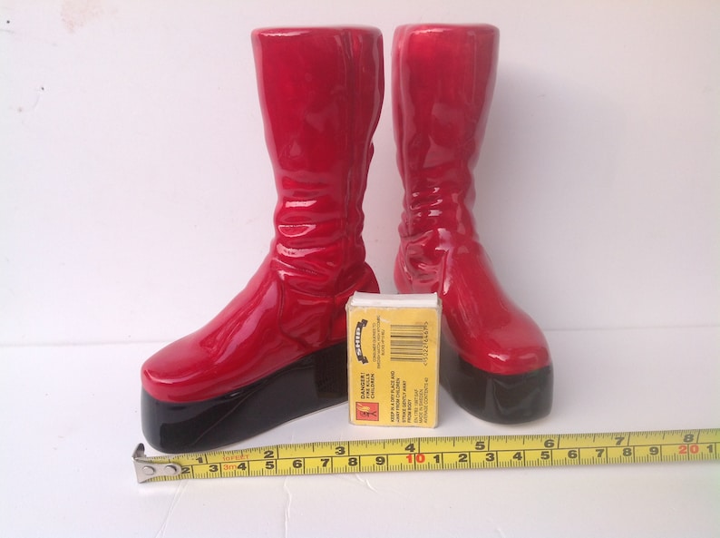 Ziggy Stardust Red Boots Salt and Pepper Shaker Set. Glam Rock Etsy