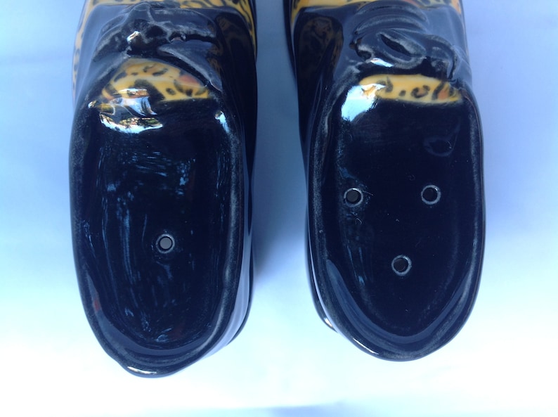 Rockabilly creepers salt and pepper sets.Leopard Skin/ Black. image 7