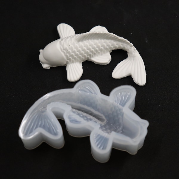 3D Koi Fisch Silikonform Goldfisch Gießform für Epoxidharz, Raysin ca. 6 cm