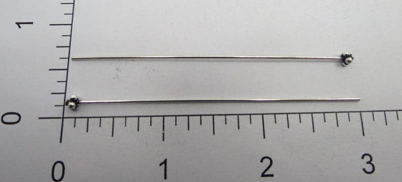 75mm Long Headpin 925 Sterling Silver 20 Gauge Wire | Etsy