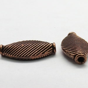 8 Pieces Copper Beads Genuine Copper Beads Jewelry Supplies Beads Handmade Copper Beads 18 x 9mm Beads
