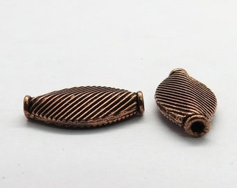 8 stuks koperen kralen Echte koperen kralen Sieradenbenodigdheden Kralen Handgemaakte koperen kralen 18 x 9 mm kralen