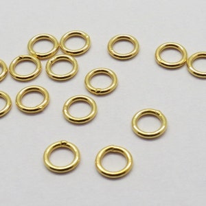 25 Pieces 925 Sterling Silver Jump Ring Soldered Closed Jump Rings 5, 6, 7mm Bali Silver 22K Gold Veremeil Jump Rings