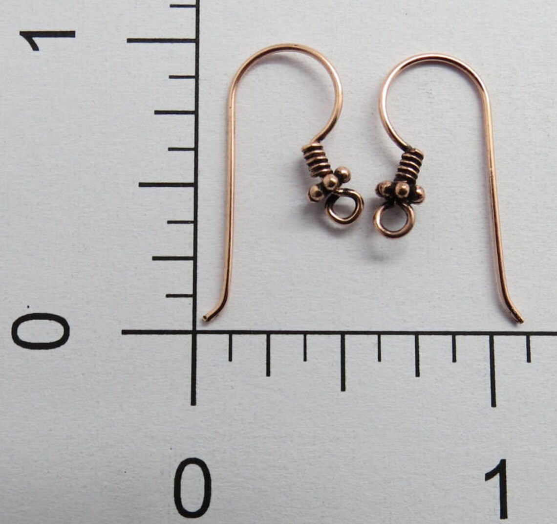 10 Pieces Copper Earring Hooks Copper Antique Ear Wire Jewelry Etsy