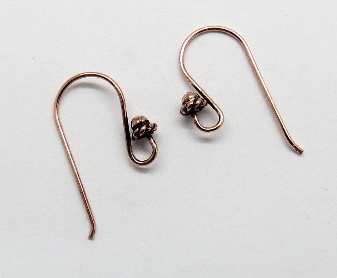 10 Pieces Copper Earring Hooks Copper Antique Ear Wire Jewelry Supplies