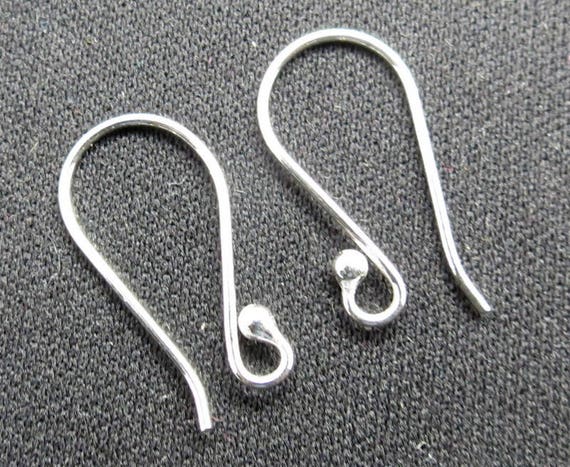 Fine Silver 19mm French Wire Earring Hook 