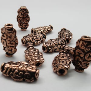 10 Pieces Copper Beads Genuine Copper Beads Jewelry Supplies 14x7mm Beads