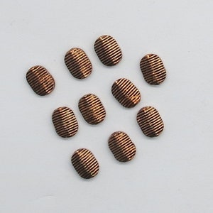 8 Pieces Copper Beads Genuine Copper Beads Jewelry Supplies Beads Handmade Copper Beads 9x6mm oval Beads