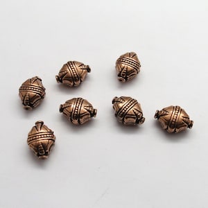 8 Pieces Copper Beads Genuine Copper Beads Jewelry Supplies 15 x 10mm Beads