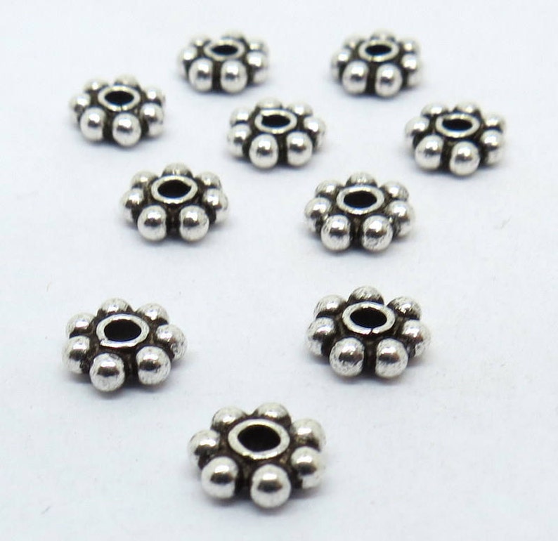 20 Pieces 925 Sterling Silver Beads Spacers Bali Silver Beads Etsy