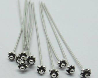 75mm Long Headpin 925 Sterling Silver 20 Gauge Wire