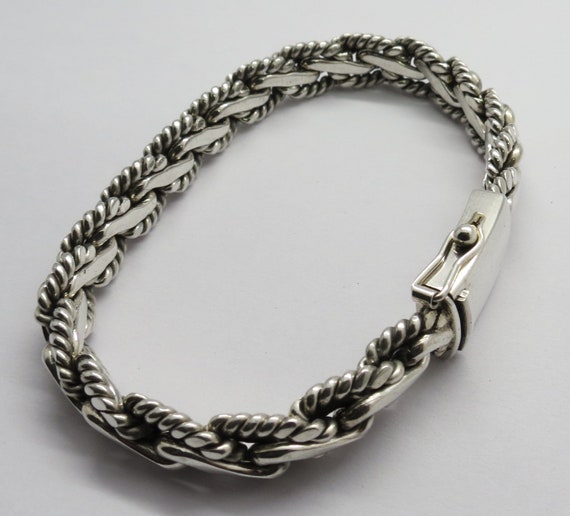 Bali Sterling Silver Byzantine Chain Bracelet