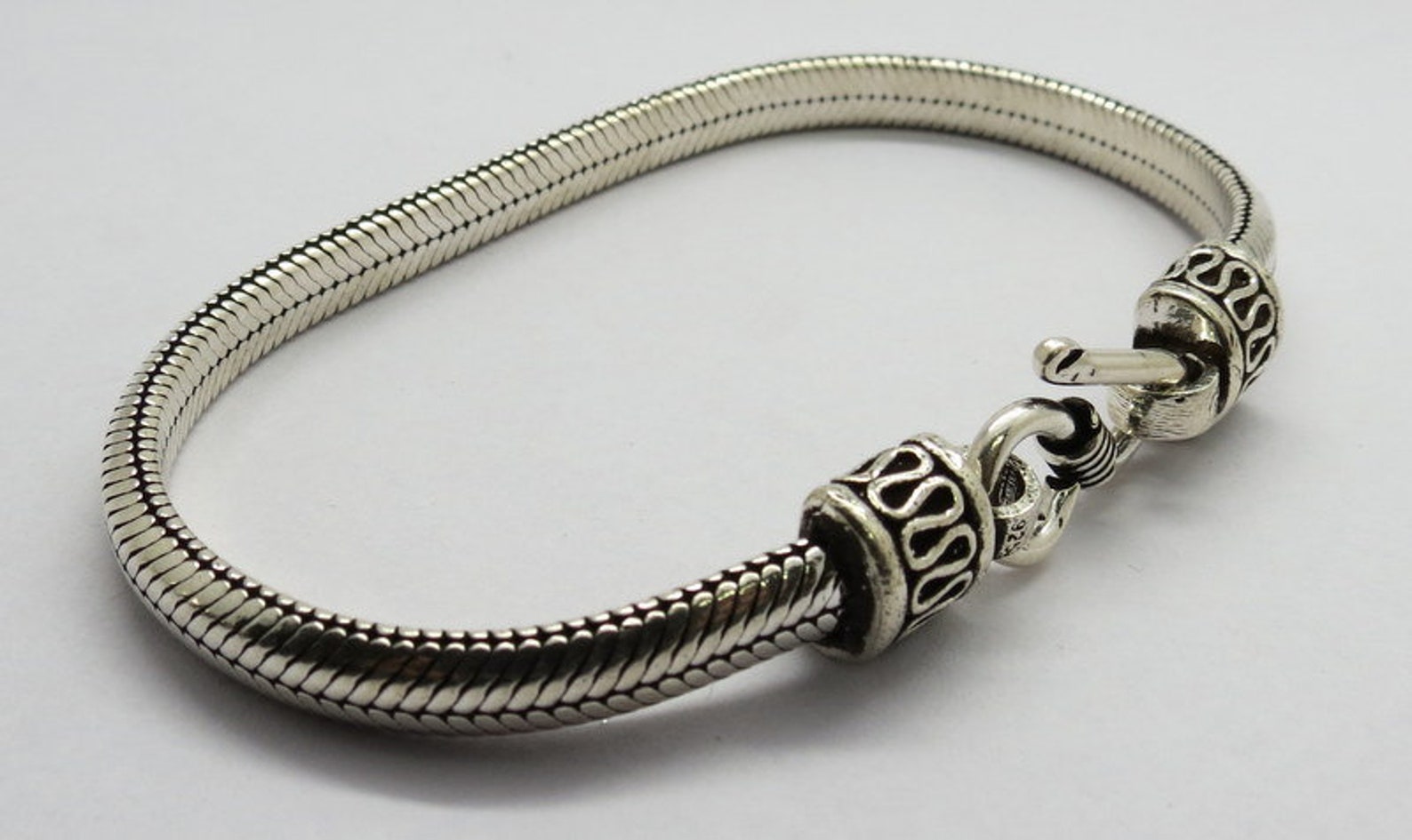 925 pulseras de plata de ley Bali plata cadena de plata Etsy España 925 pulseras de plata de ley Bali plata cadena de plata Etsy España