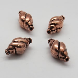 10 Pieces Copper Beads Antique Copper Beads Jewelry Making Supplies Beads Findings 15x8mm Handmade Copper Beads