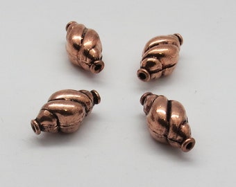 10 Pieces Copper Beads Antique Copper Beads Jewelry Making Supplies Beads Findings 15x8mm Handmade Copper Beads