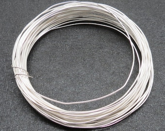 5 Feet 925 Sterling Silver Wire Half Hard Beading Wire Wrapping Wire 24 Gauge