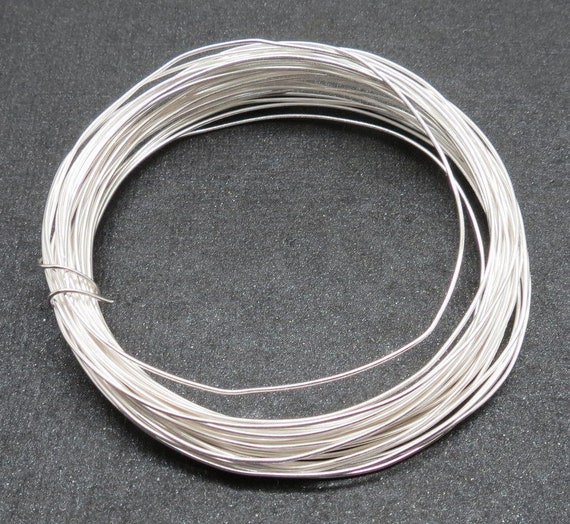 Plata Esterlina 925 de alambre redondo 18gauge 1,02 mm duro media 5 Pies Plata Esterlina 925 de alambre redondo 18gauge 1,02 mm duro media 5 Pies