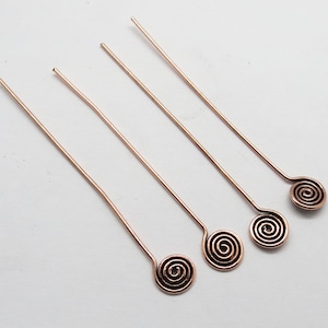 10 Pieces Copper Headpins 20 Gauge Wire Copper 60mm Headpin Jewlery Making Supplies Handmade Jewelry Findings