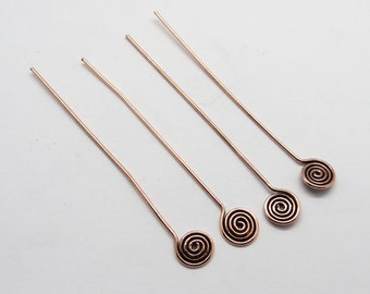 10 Pieces Copper Headpins 20 Gauge Wire Copper 60mm Headpin Jewlery Making Supplies Handmade Jewelry Findings