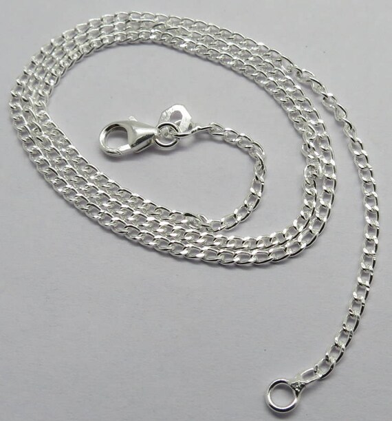 Ready to Ship, Sterling Silver Necklace or Bracelet Chain Extend 2-4 Inch  Adjustable Chain. Lever Clasp, Pick 1., Gifts for Her 