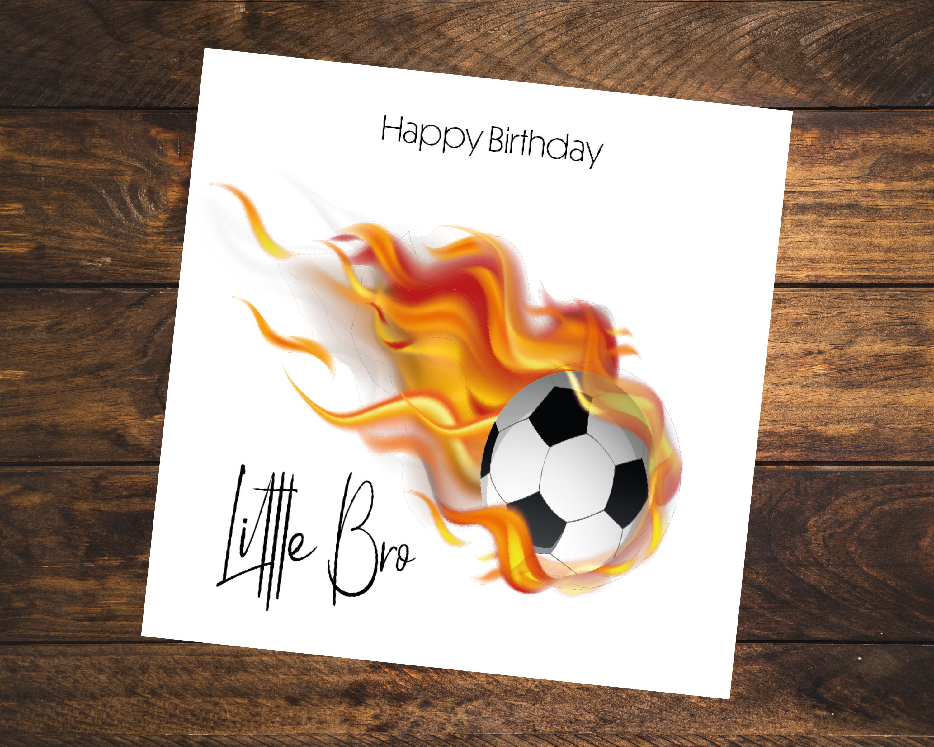 Birthday Card for Football Fan Personalised With Name / Etsy UK