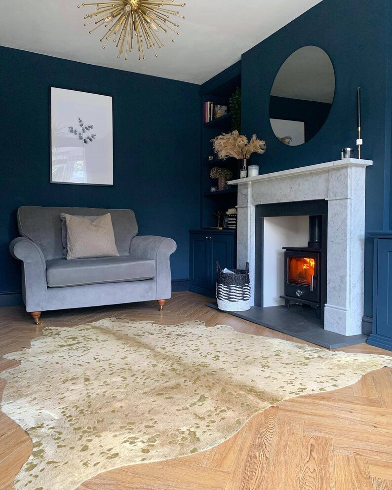 Gold Metallic Cowhide Rug/ Gold Speckled Metallic Cowhide Rug/ Etsy UK