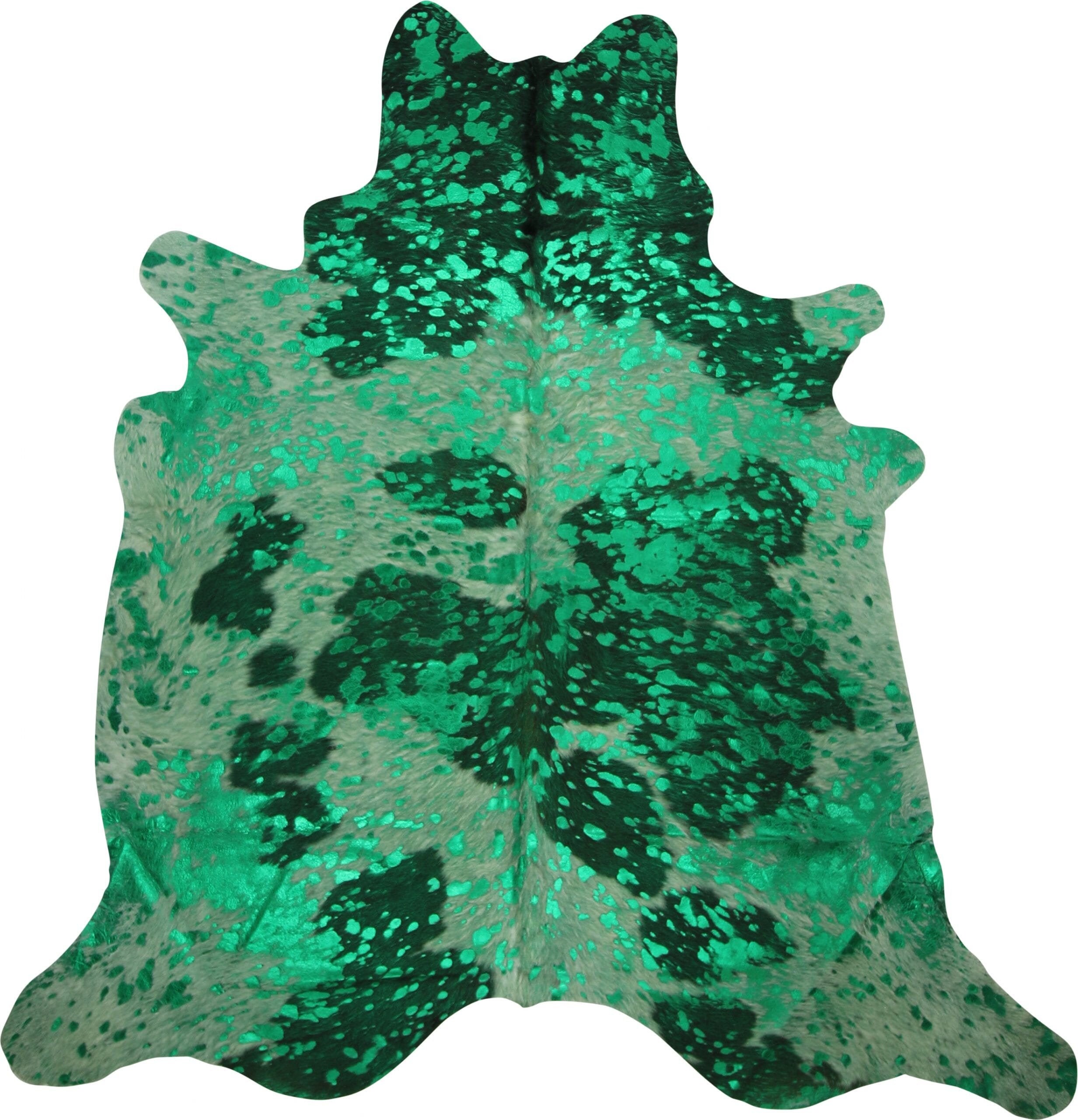 Green Cowhide/ Cowhide Rug/ Cowhide/ Cow rug/ Cow Skin/ Etsy