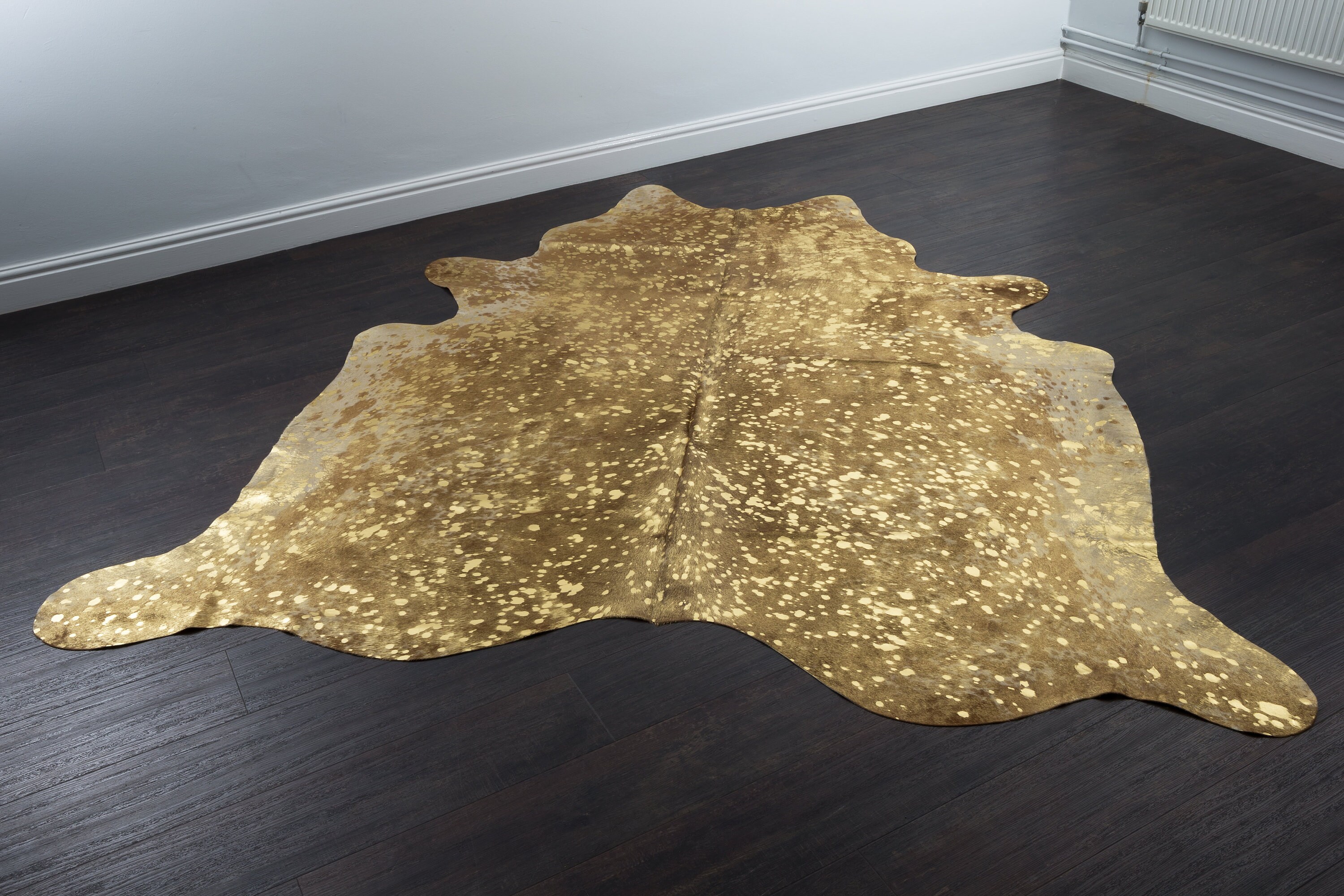 Gold Speckled Metallic Cowhide Rug/ Cow skin/ Cow Rug/Cowhide/ Etsy