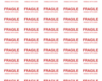 FRAGILE - Handle With Care Labels in variety of sizes