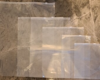Clear Resealable Thick Zip Lock Bags | Ideal For Clothes Packaging