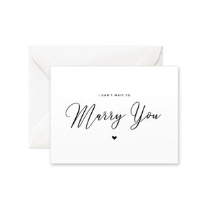 I Can’t Wait to Marry You Card | Carte de jour de mariage, carte pour le marié de la mariée, carte pour le marié, carte pour la mariée de marié, carte pour la mariée